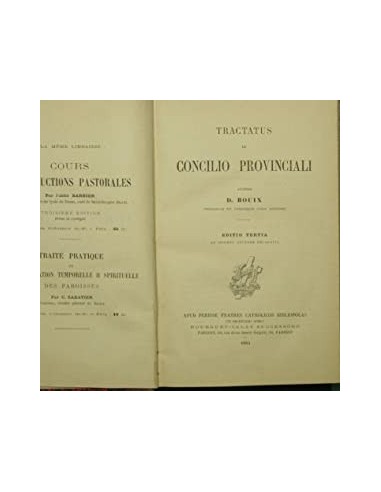 TRACTATUS DE CONCILIO PROVINCIALI
