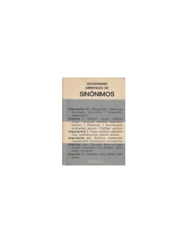 DICCIONARIO ABREVIADO DE SINONIMOS VOX