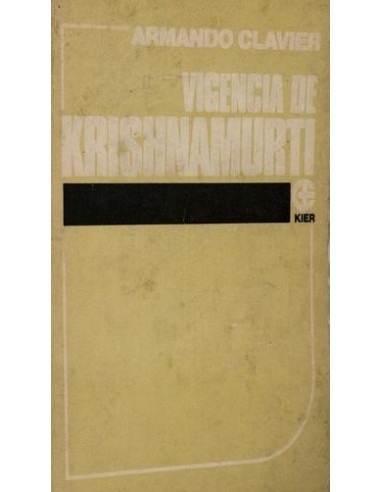 VIGENCIA DE KRISHNAMURTI