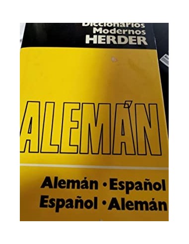 DICCIONARIO ALEMAN-ESPAÑOL...