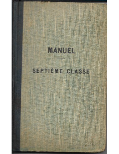 MANUEL SEPTIÈME CLASSE