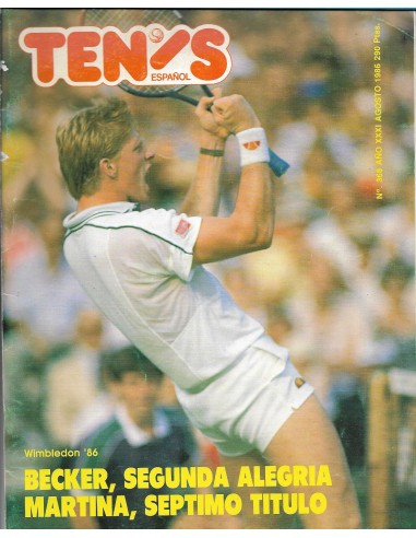 REVISTA TENIS ESPAÑOL 368 AGOSTO 1986