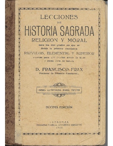 LECCIONES DE HISTORIA SAGRADA...