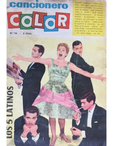 CANCIONERO COLOR 24 LOS 5 LATINOS