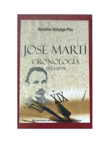 JOSE MARTÍ Cronología 1853-1895