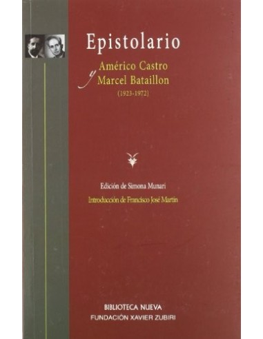 EPISTOLARIO AMERICO CASTRO Y MARCEL...