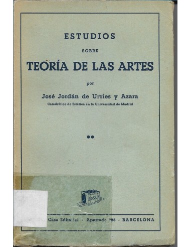 ESTUDIOS SOBRE TEORÍA DE LAS ARTES