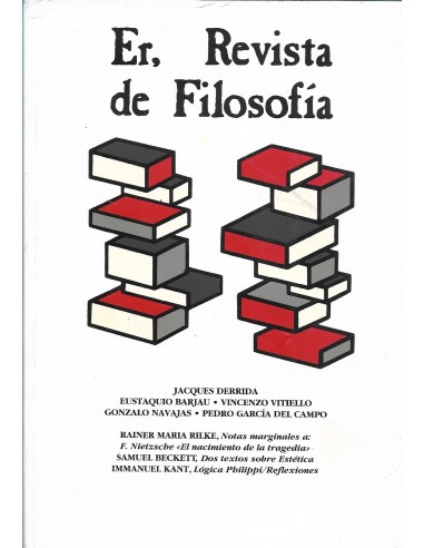 ER, REVISTA DE FILOSOFÍA 17/18 Año IX/X