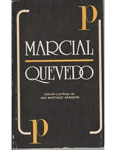 MARCIAL Edición y prólogo de Ana...