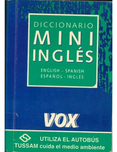 VOX DICCIONARIO MINI INGLÉS...