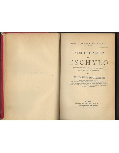LAS SIETE TRAGEDIAS DE ESCHYLO