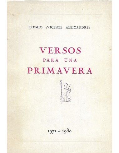 VERSOS PARA UNA PRIMAVERA 1971-1980
