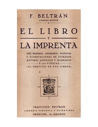 EL LIBRO Y LA IMPRENTA