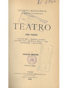 TEATRO III Cuento de amor....