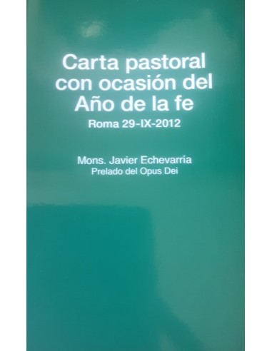 CARTA PASTORAL CON OCASIÓN DEL AÑO DE...