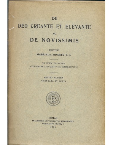DE DEO CREANTE ET ELEVANTE AC DE...
