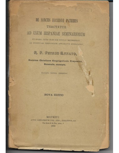 DE SANCTIS ECCLESIAE PATRIBUS...
