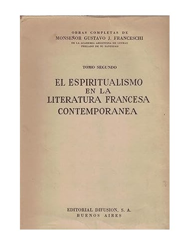 EL ESPIRITUALISMO EN LA LITERATURA...