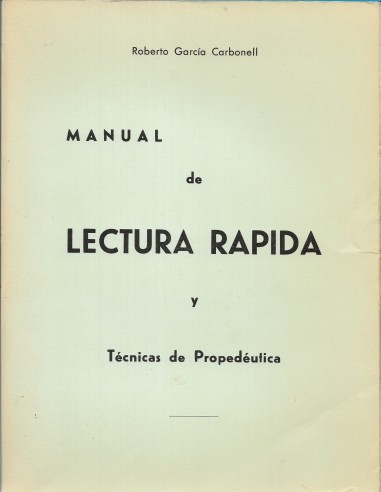 MANUAL DE LECTURA RÁPIDA Y TÉCNICAS...