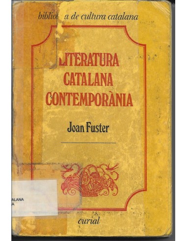 LITERATURA CATALANA CONTEMPORÀNIA