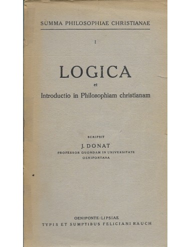SUMMA PHILISOPHIAE CHRISTIANAE I LOGICA