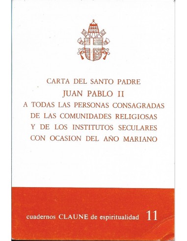 CARTA DEL SANTO PADRE JUAN PABLO II A...