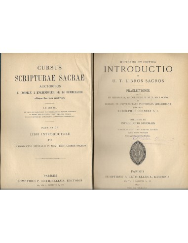 INTRODUCTIO IN U. T. LIBROS SACROS...