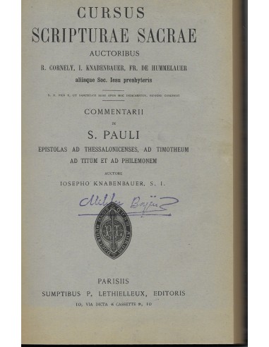 COMMENTARII IN S. PAULI Epistolas V