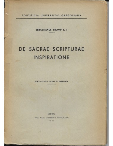 DE SACRAE SCRIPTURAE INSPIRATIONE