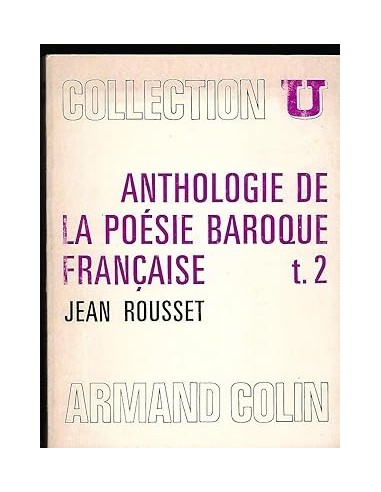 ANTHOLOGIE DE LA POÉSIE BAROQUE...