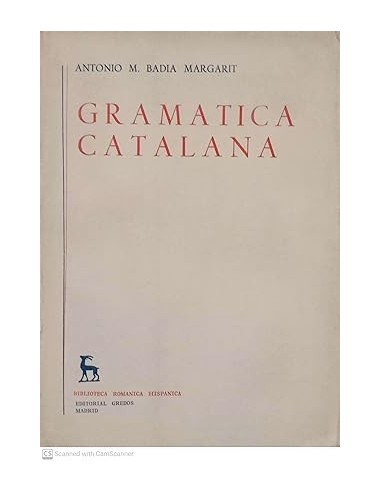 GRAMÁTICA CATALANA Tomo I