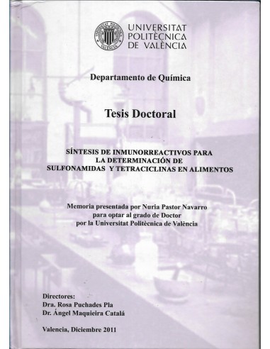 SÍNTESIS DE INMUNORREACTIVOS PARA LA...