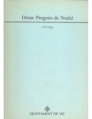 DOTZE PREGONS DE NADAL 1975-1986