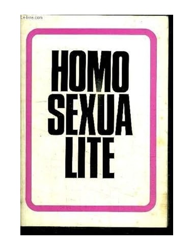 HOMOSEXUALITÉ