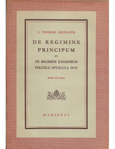DE REGIMINE PRINCIPUM ET DE REGIMINE...