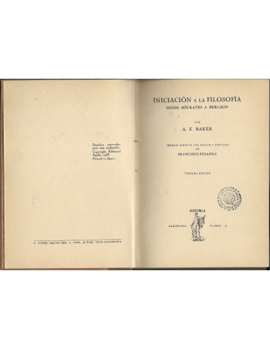 INICIACIÓN A LA FILOSOFÍA